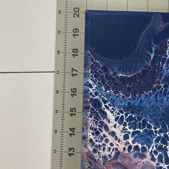 Handmade pouring acrylic painting. - Picture 8 of 8